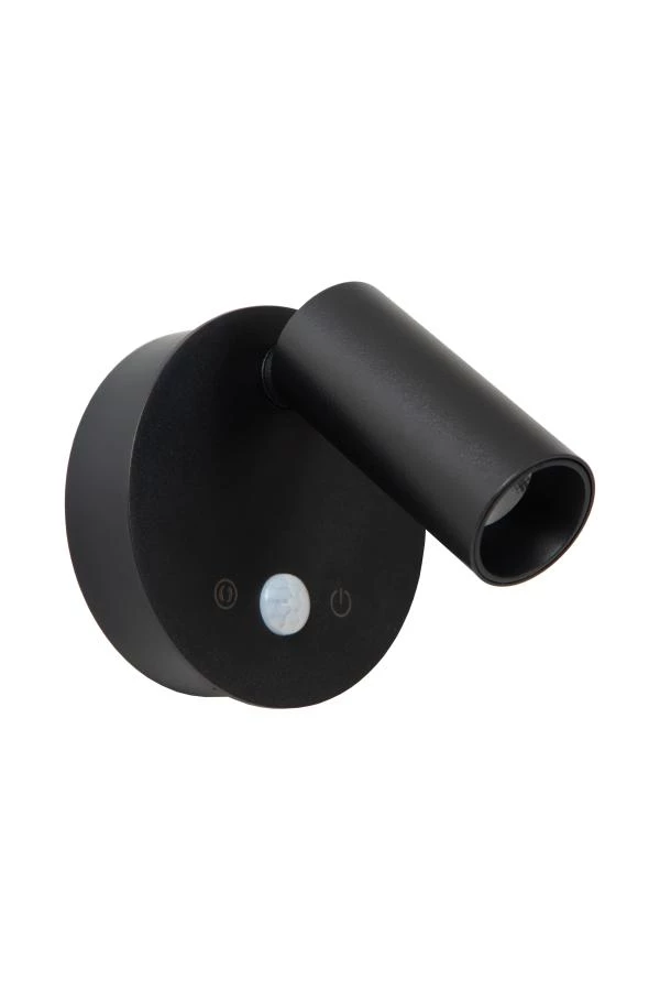 Lucide TONI - wiederaufladbare Wandstrahler / Wandleuchte - Akku/Batterie - Ø 8,1 cm - LED Dim. - CCT - 1x2W 2700K/4000K - Bewegungssensor (Abschaltbar) - Magnetisch - Schwarz - ausgeschaltet